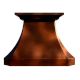 Copper Kitchen Hood With Bold Patterned Surface Design